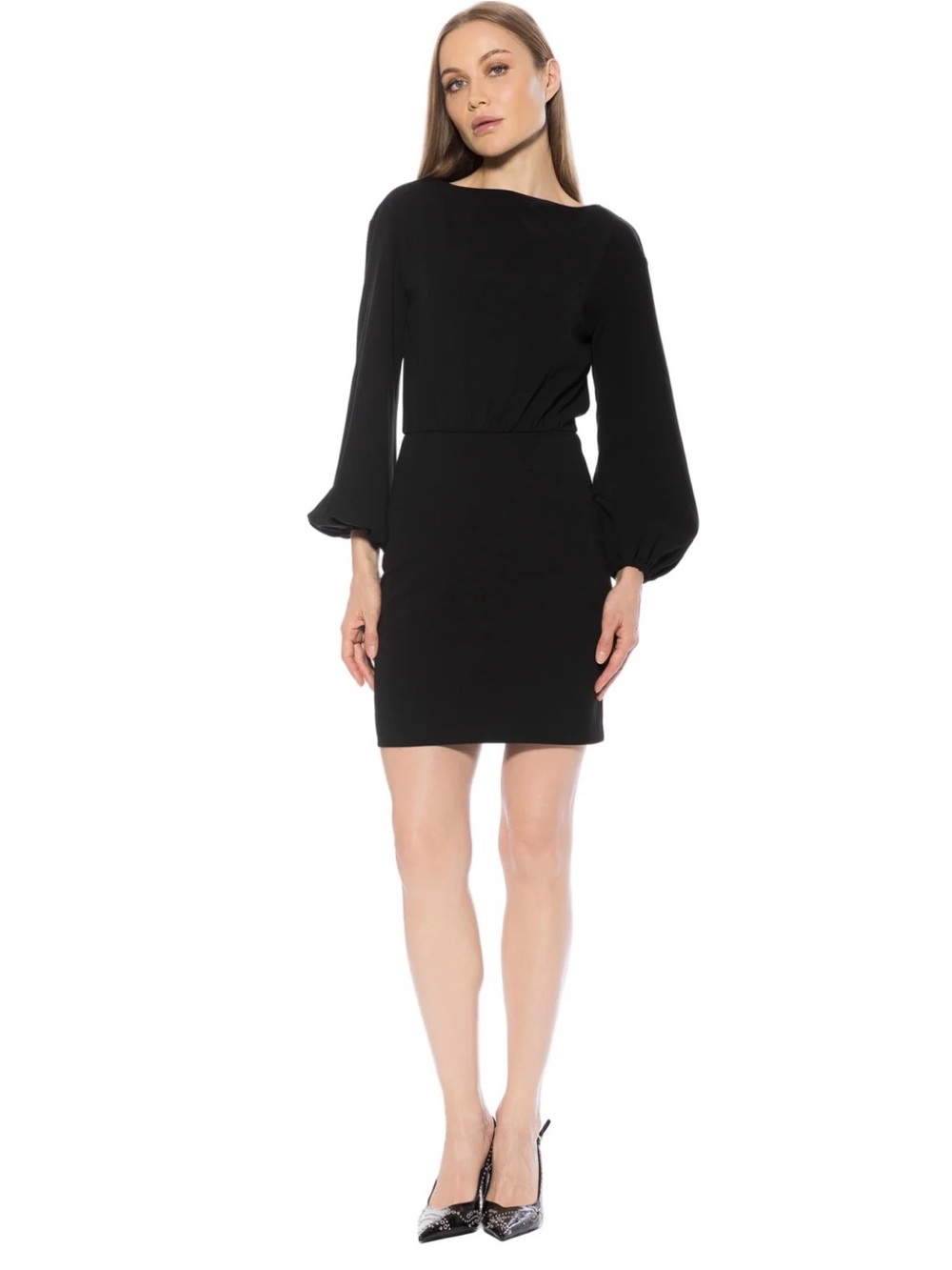 NWOT- Alexia Admor ROWE DRESS, black, size Small